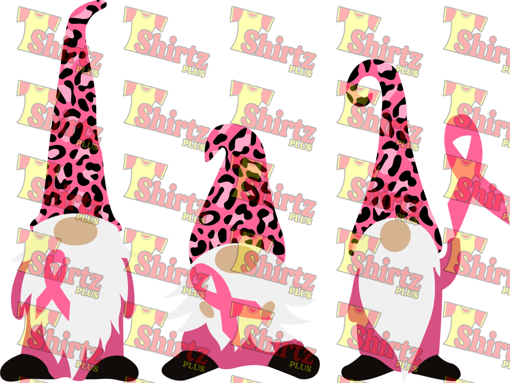Gnome Breast Cancer Awareness Digital Prints