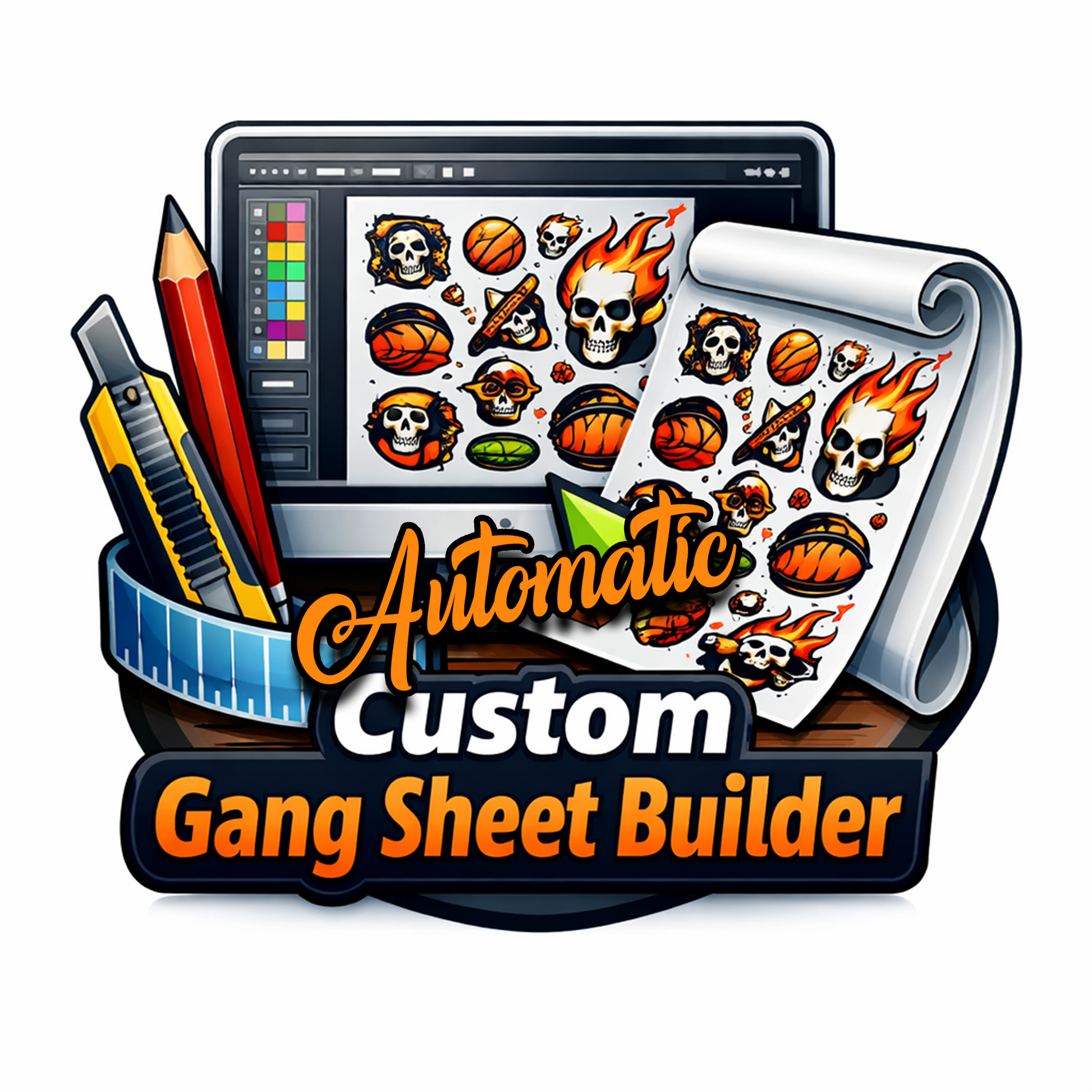 Custom DTF Gang Sheet Builder (Auto)