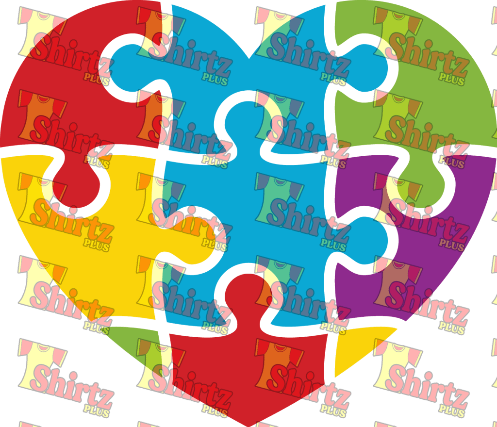 Autism Awareness Heart Digital Prints
