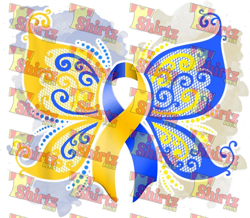 Down Syndrome Awareness Butterfly Digital Prints