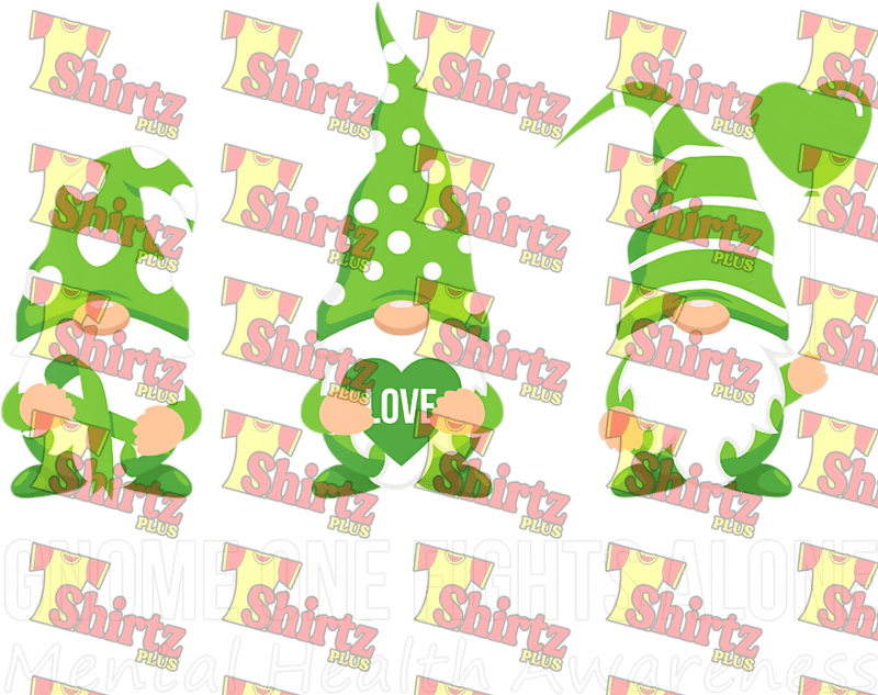 Gnome One Fight Alone Mental Health Digital Prints