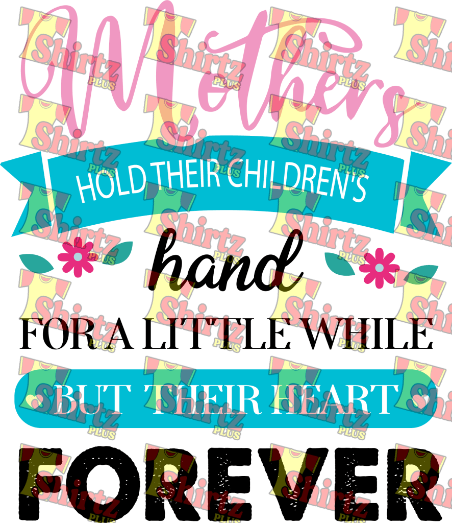 Mothers Hold Their Childrens Hand Digital Prints