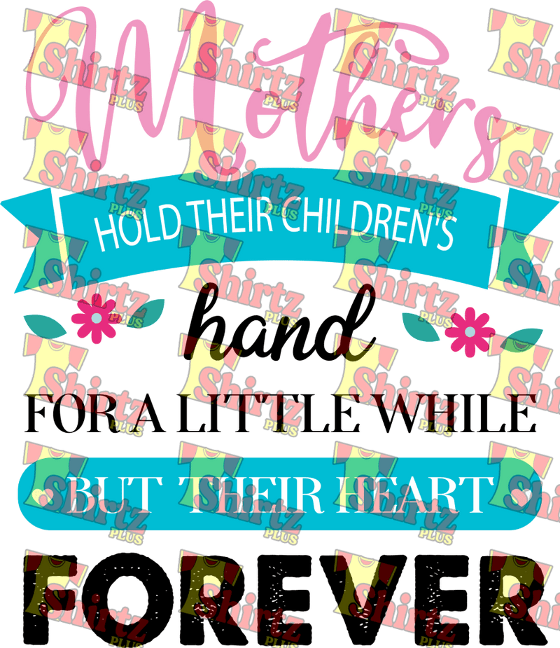 Mothers Hold Their Childrens Hand Digital Prints
